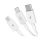 BASEUS Superior Series, USB-A do micro USB/USB-C/Lightning, 3.5A, 1.2m (biały) - 1266443 - zdjęcie 3